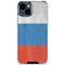 Russian Flag Distressed iPhone 15 Clear Case